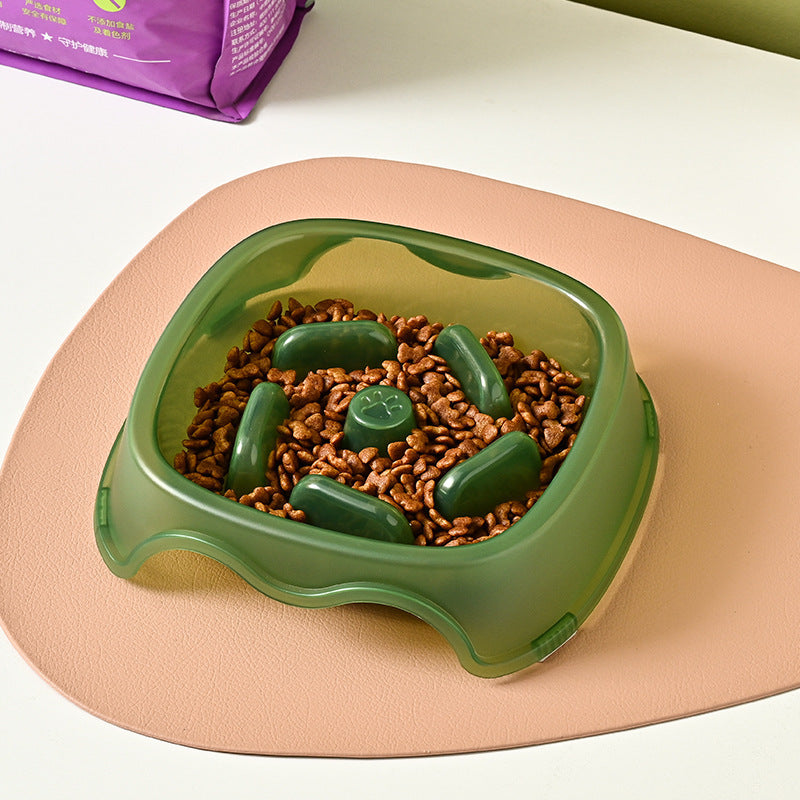 Slow Feed Anti-Choke Pet Water And Food Bowl