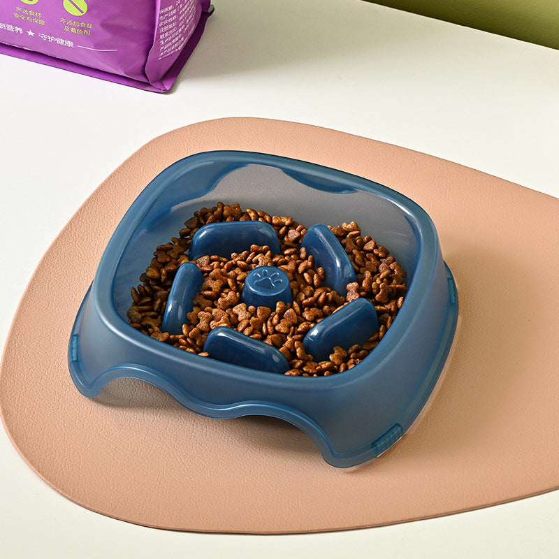 Slow Feed Anti-Choke Pet Water And Food Bowl