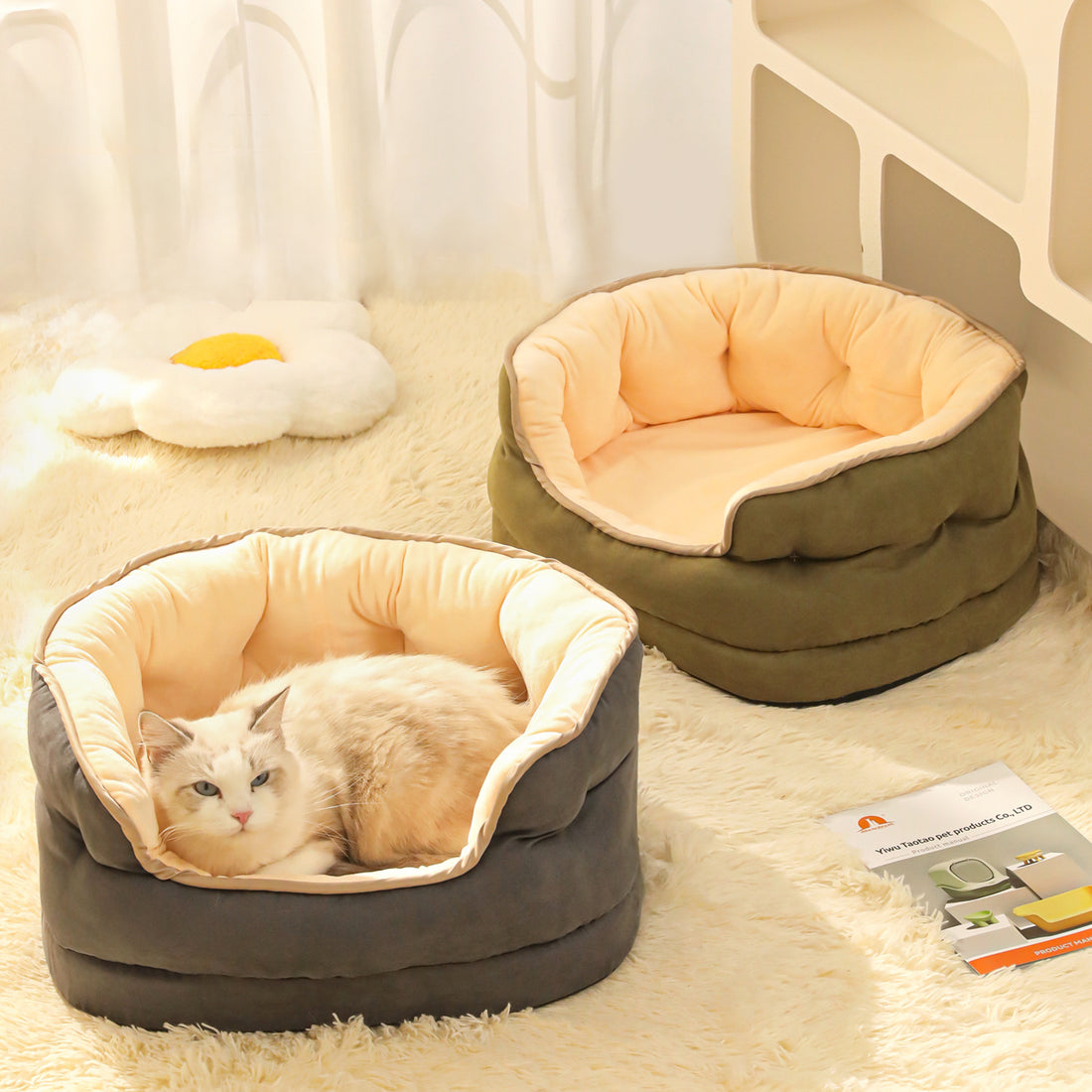 Plush Pet Sofa Bed Thickened Warm Washable Mattress