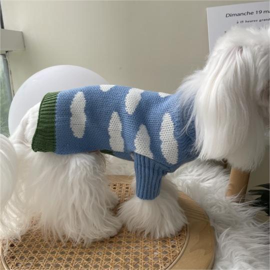 Pet Jacquard Knit Sweater Clothing For Comfort