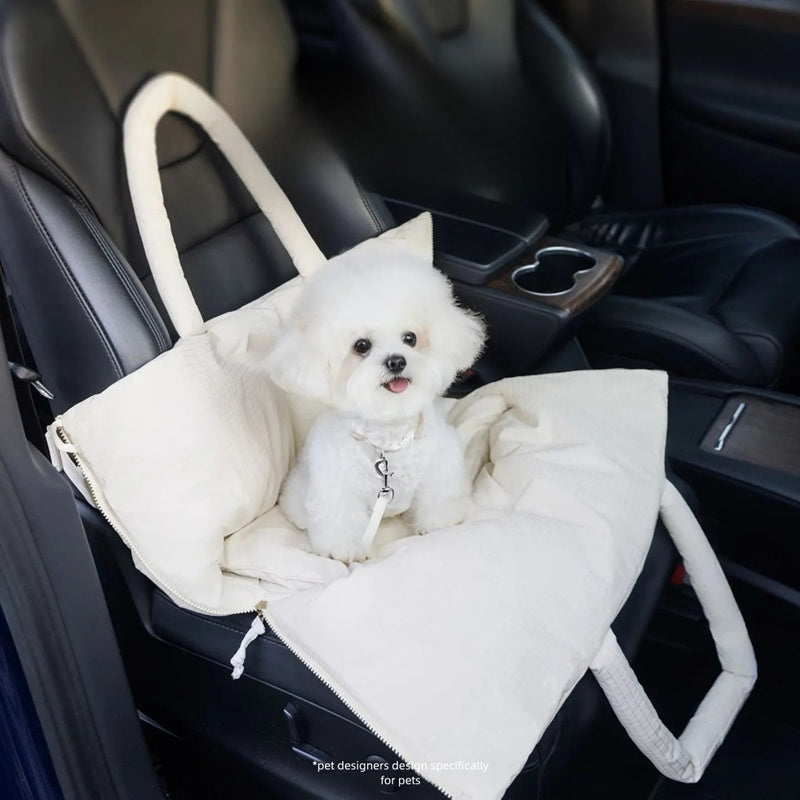 Adjustable Pet Car Seat Carrier With Safety Leash