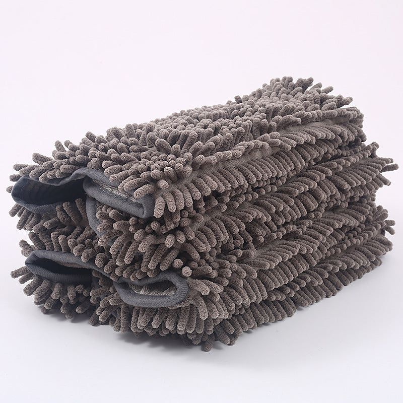 Chenille Pet Bath Towel Soft Absorbent Quick-Dry