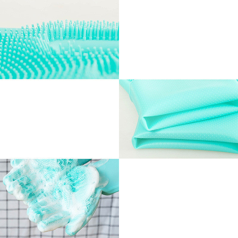Pet Grooming Brush Silicone Hair Removal Massage Glove