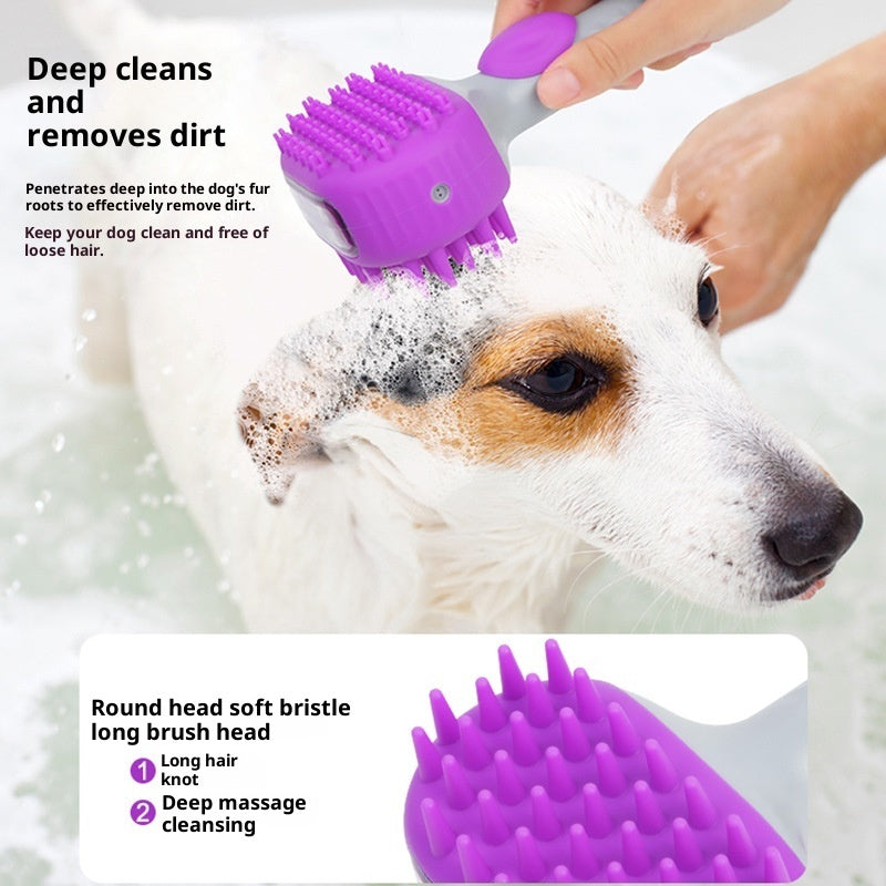 Pet Bath and Grooming Shower Brush