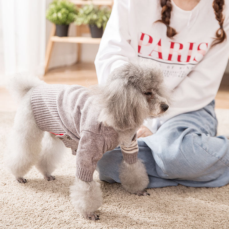 Warm Knit Pet Sweater Coat