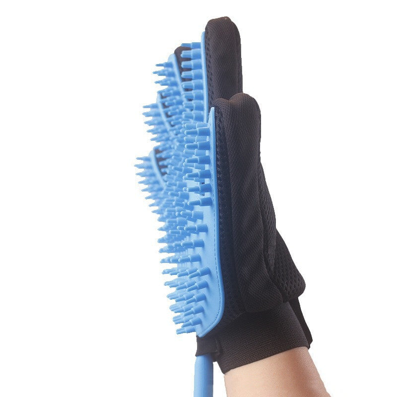 Pet Shower Bath Brush Five-Finger Massage Gloves