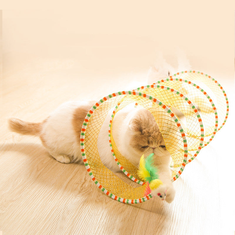 Foldable Pet Cat Tunnel Storage Toy