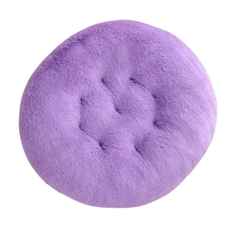 Round Plush Pet Bed Warm Sleep Mat