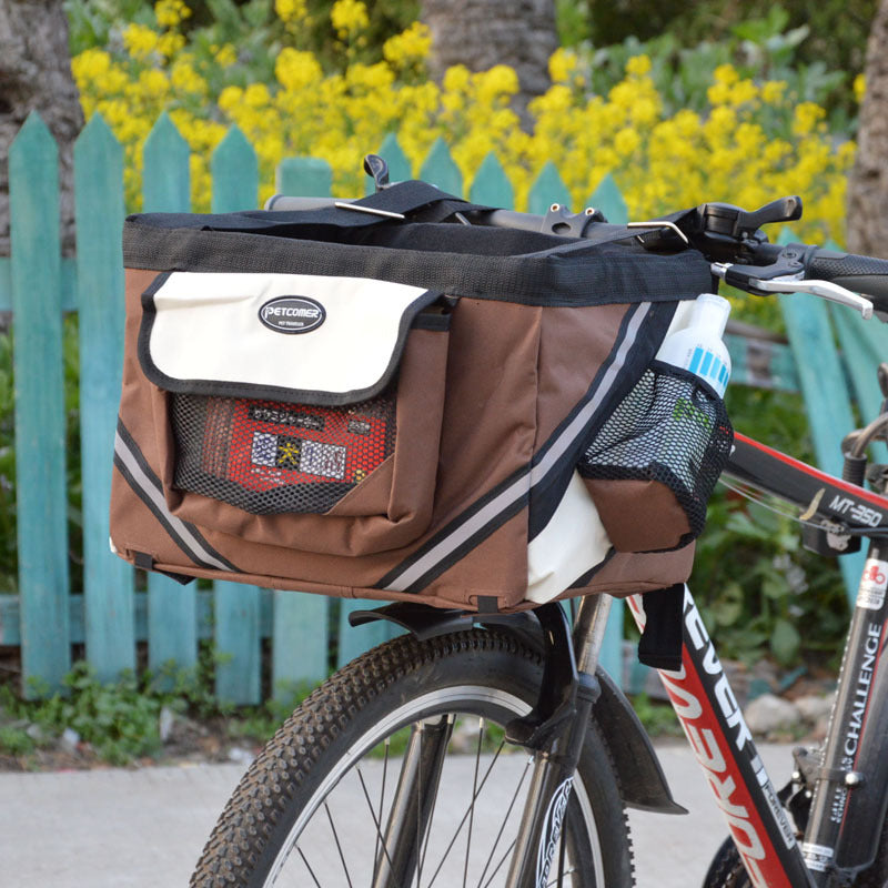 Removable Front Bike Basket Pet Carrier For Small Pets