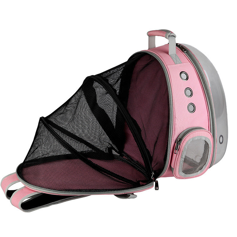 Portable Pet Backpack Carrier Bubble Capsule 360° Viewing