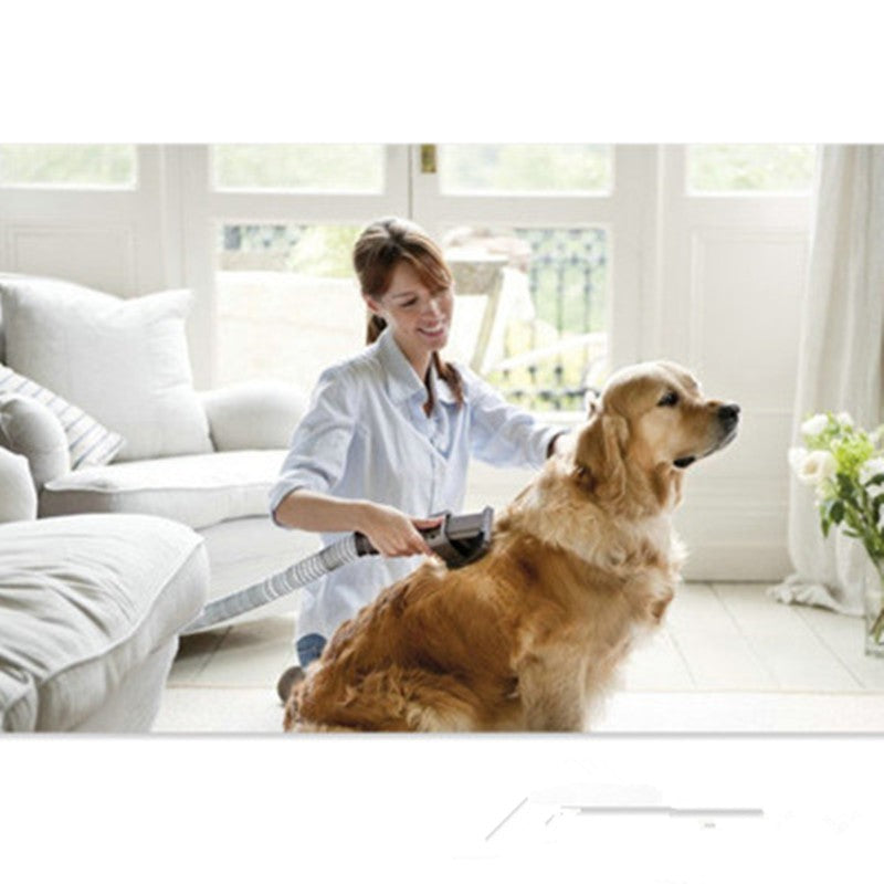 Electric Pet Grooming Brush With Vacuum Cleaner Attachment