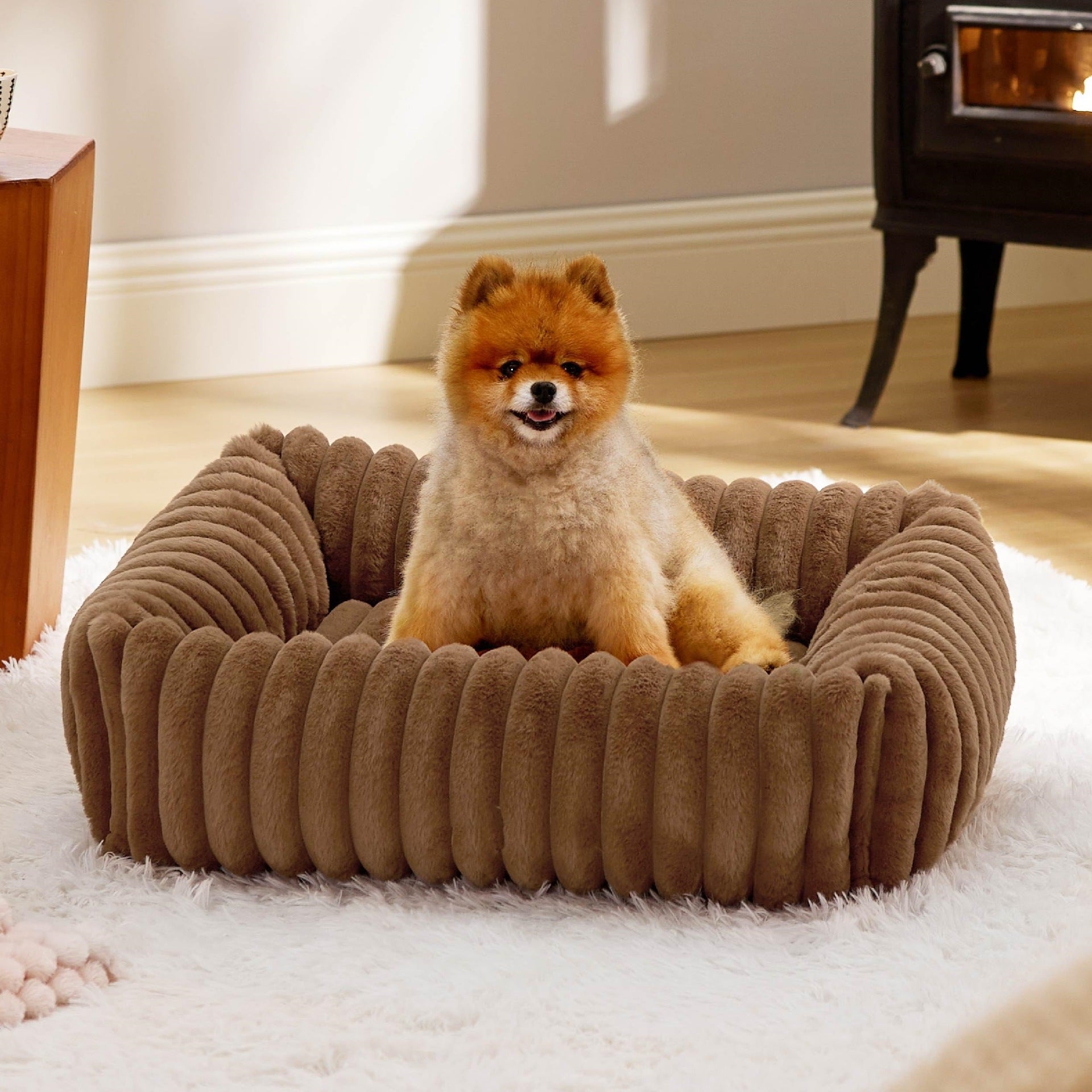 All-Season Plush Pet Bed Warm Comfortable House