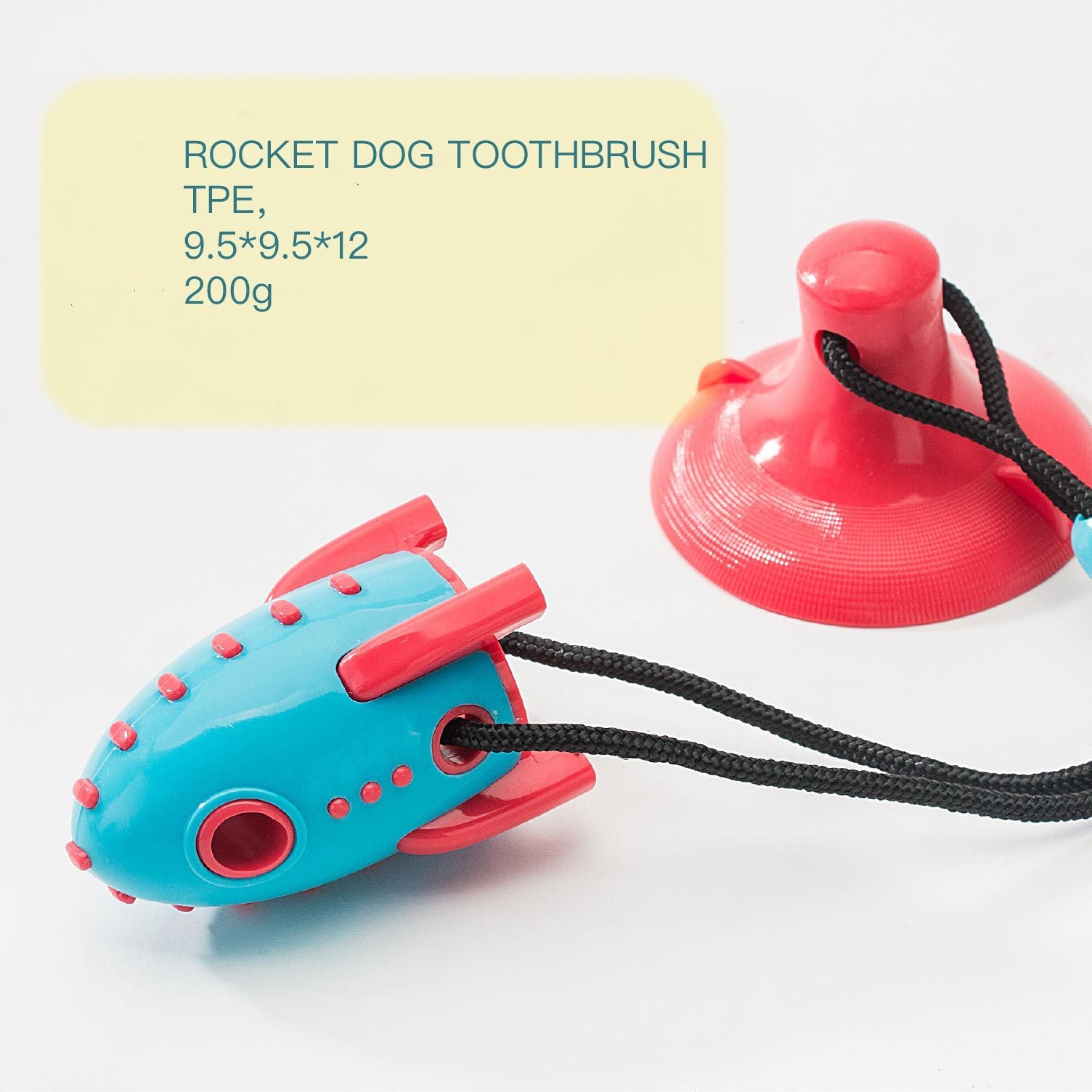 Rocket-Shaped Bite-Resistant Pet Treat Toy