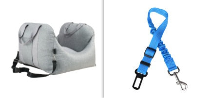 Waterproof Portable Pet Car Seat With Safety Mesh