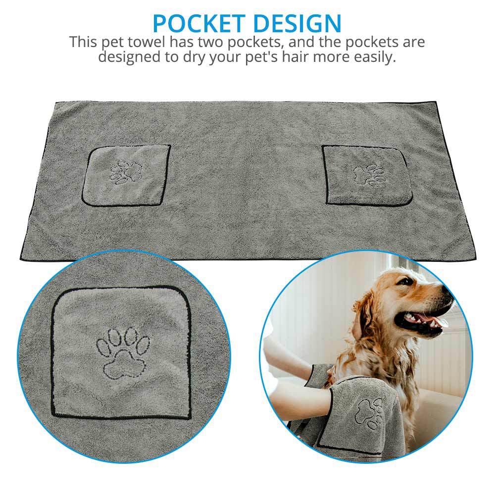 Super Absorbent Large Pet Bath Towel Robe