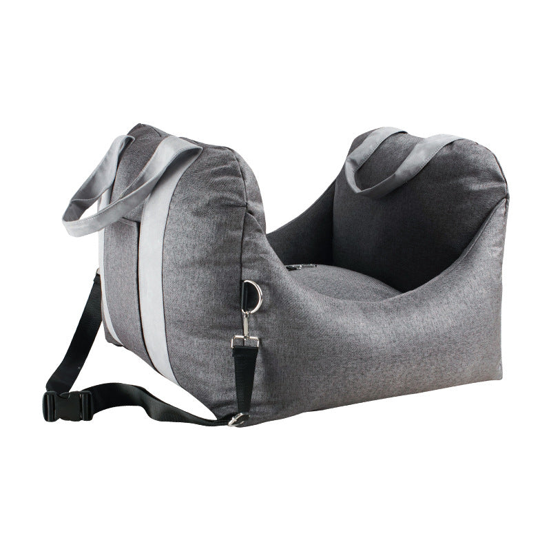 Waterproof Portable Pet Car Seat With Safety Mesh
