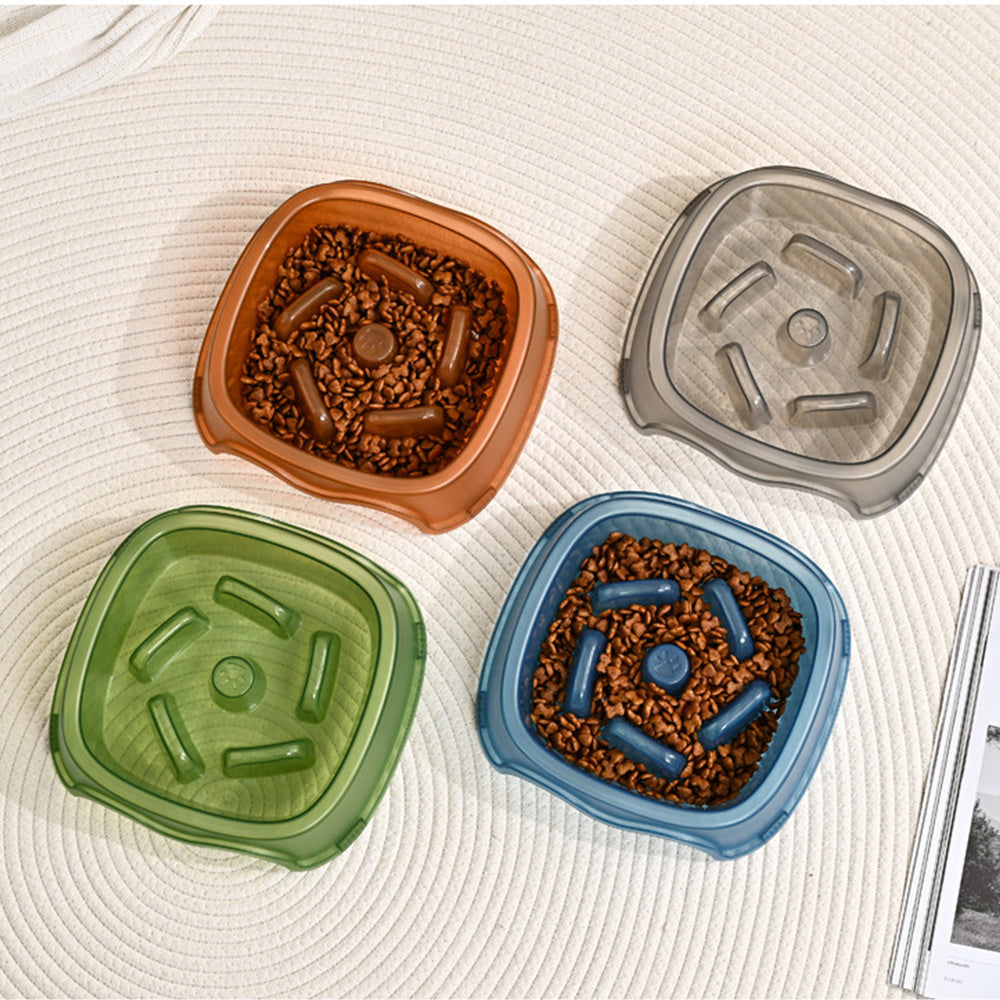 Slow Feed Anti-Choke Pet Water And Food Bowl