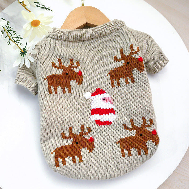 Pet Holiday Christmas Knit Sweater