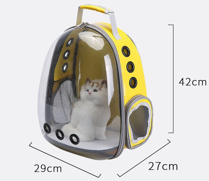 Portable Pet Backpack Carrier Bubble Capsule 360° Viewing
