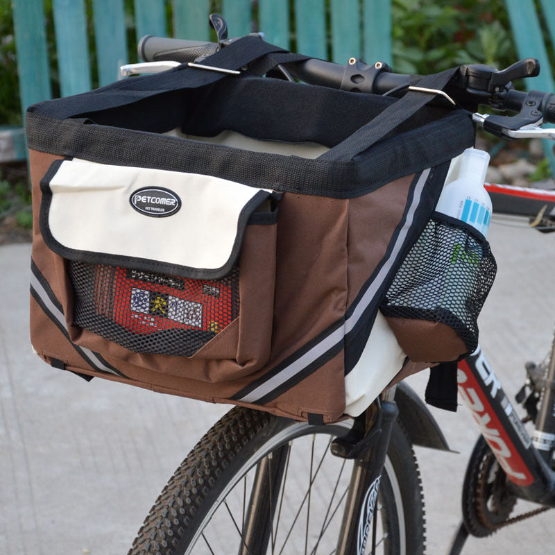 Removable Front Bike Basket Pet Carrier For Small Pets