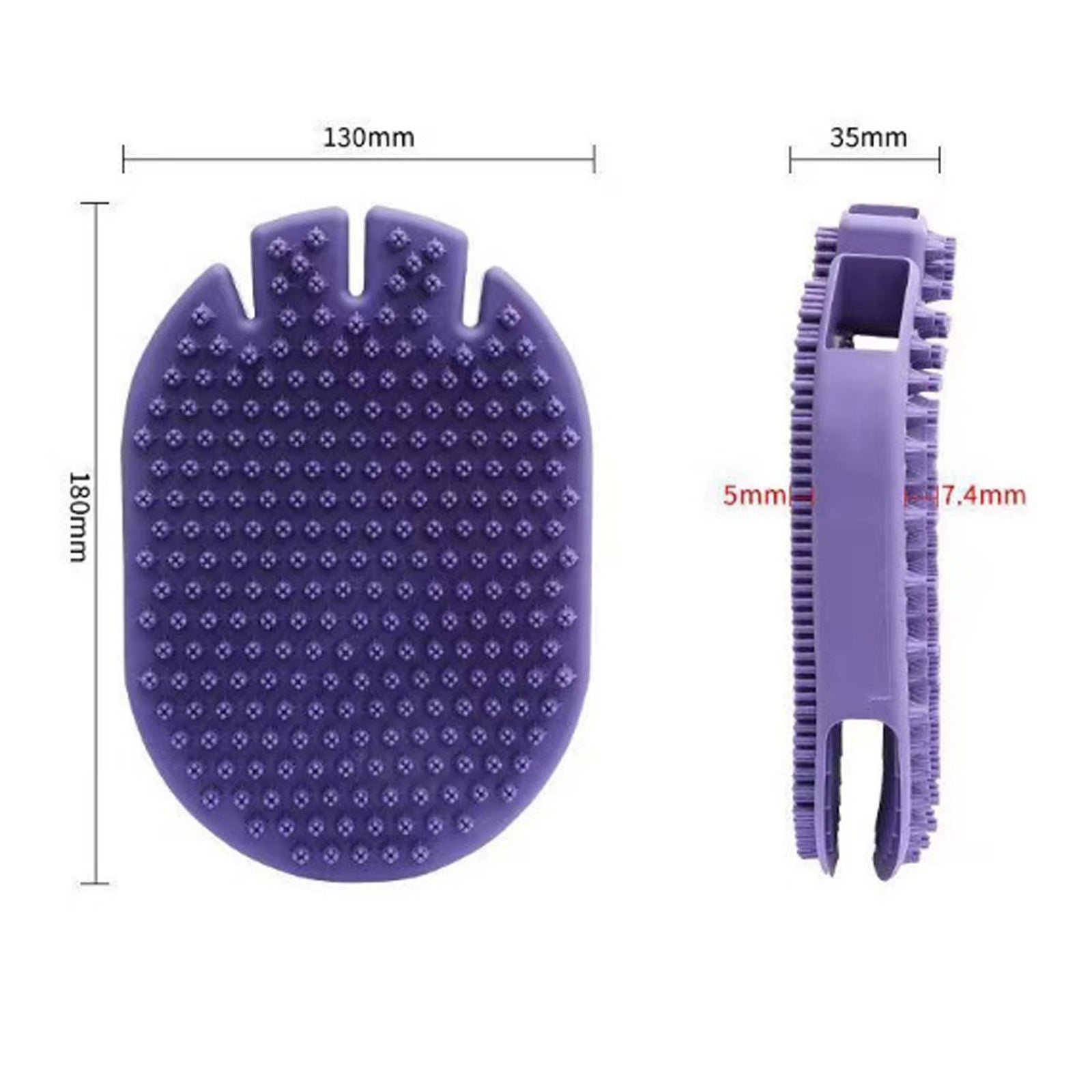 Dual-Sided Soft Bristle Pet Grooming And Massage Brush