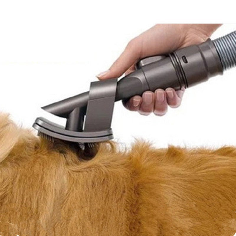 Electric Pet Grooming Brush With Vacuum Cleaner Attachment