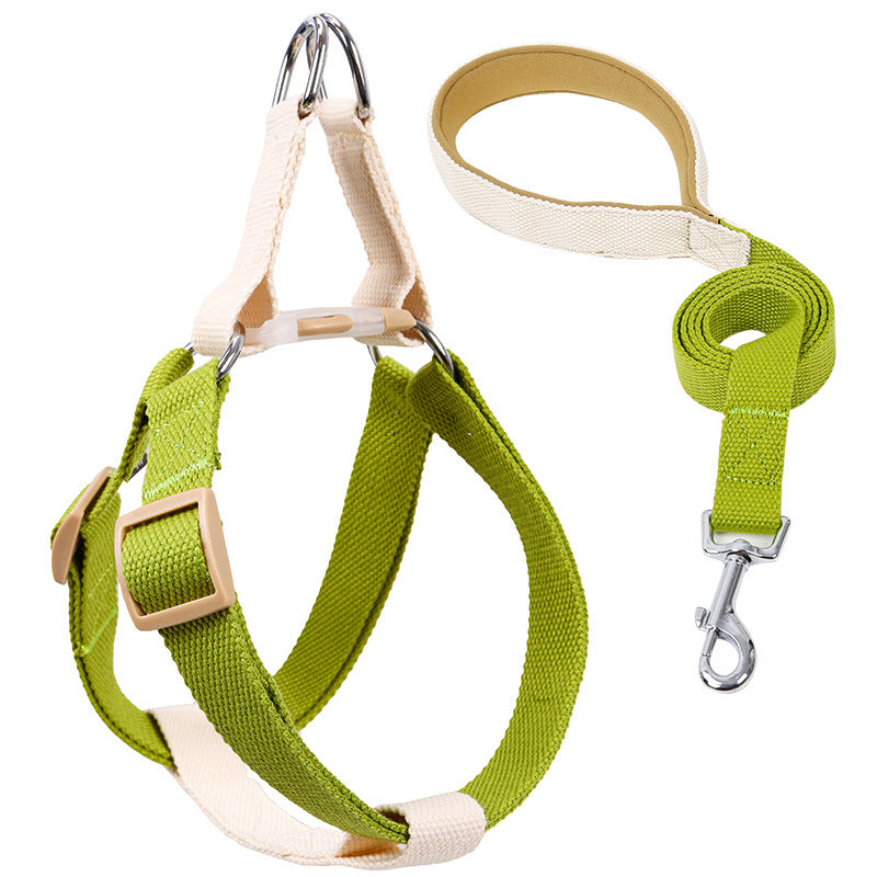 Colorful Drawstring Pet Leash With Vest Design