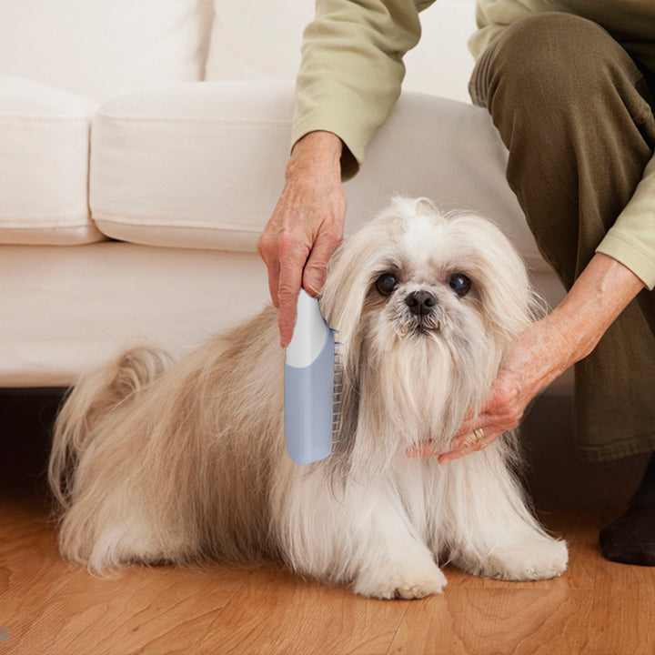 Silicone Pet Grooming Brush With Massage And Hair Removal