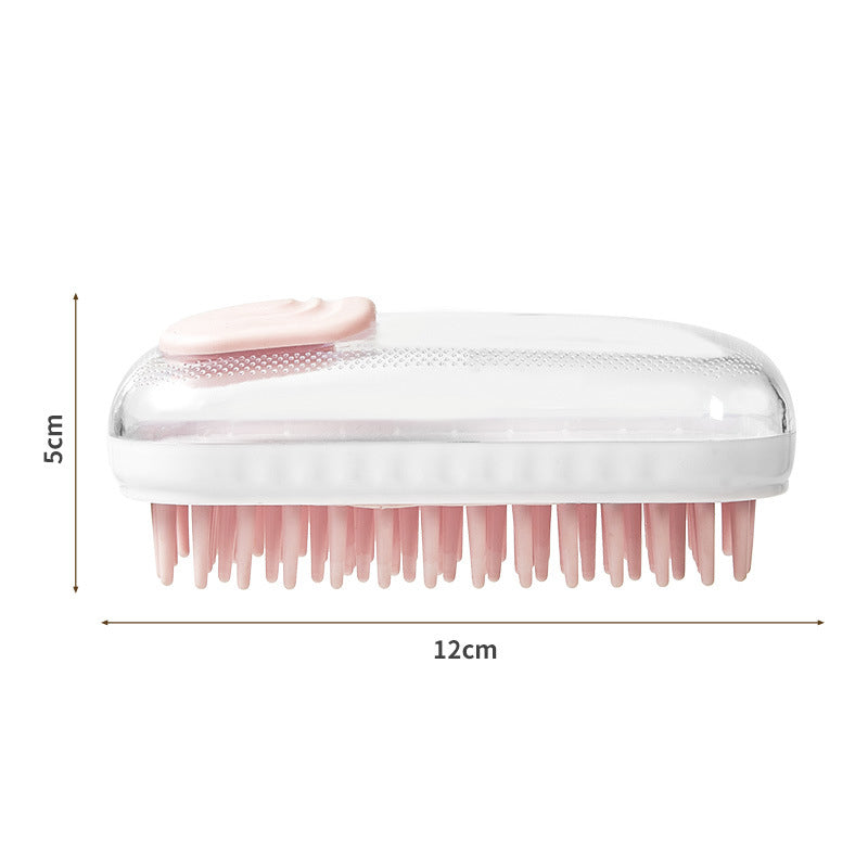 Silicone Pet Bath and Massage Cleaning Brush