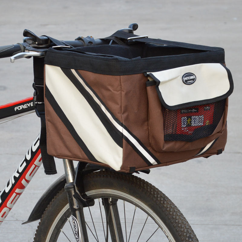 Removable Front Bike Basket Pet Carrier For Small Pets