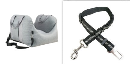 Waterproof Portable Pet Car Seat With Safety Mesh