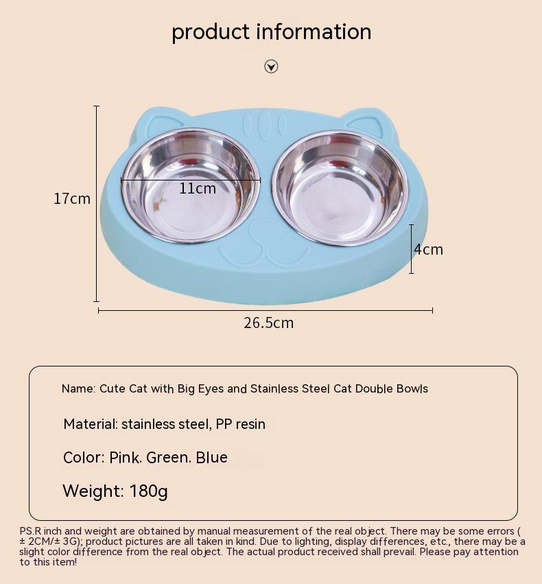 Pet Food And Water Bowl Rice Basin