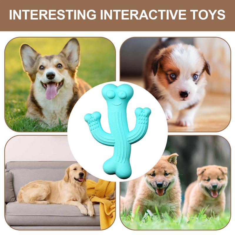 Durable Cactus-Shaped Interactive Pet Chew Toy