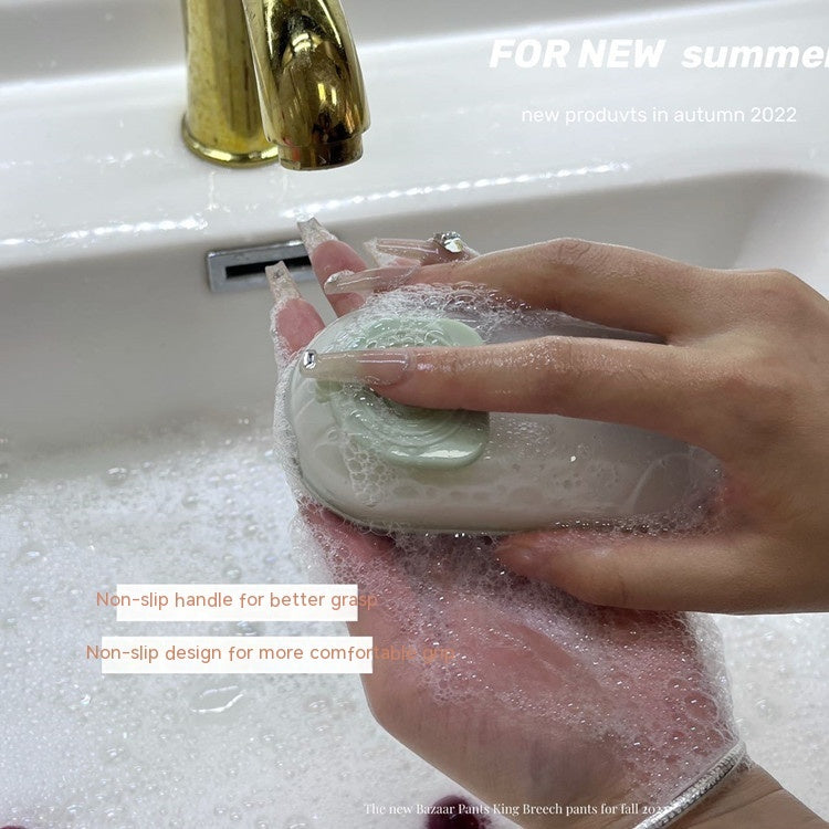 Pet Handheld Bath Massage Brush Soft Hair Cleaner