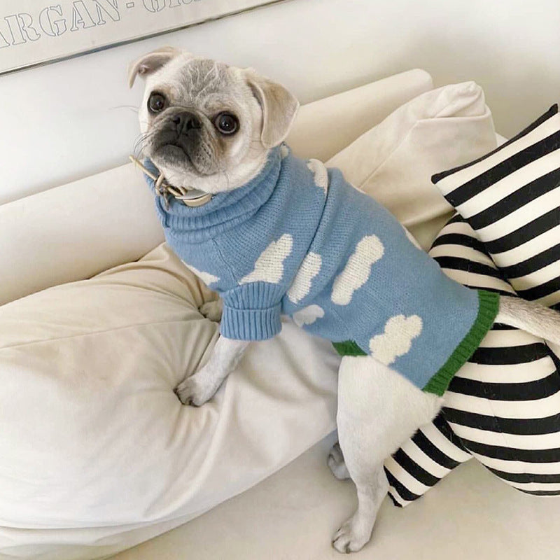 Pet Jacquard Knit Sweater Clothing For Comfort