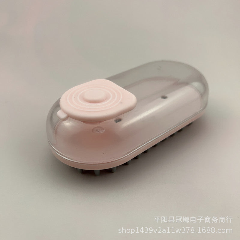 Pet Handheld Bath Massage Brush Soft Hair Cleaner