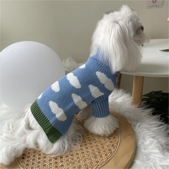 Pet Jacquard Knit Sweater Clothing For Comfort