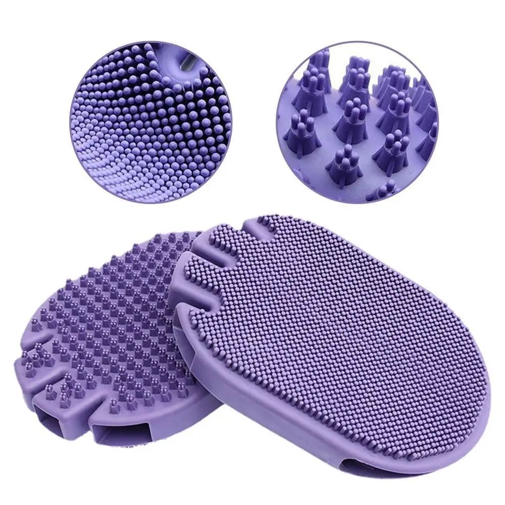 Dual-Sided Soft Bristle Pet Grooming And Massage Brush