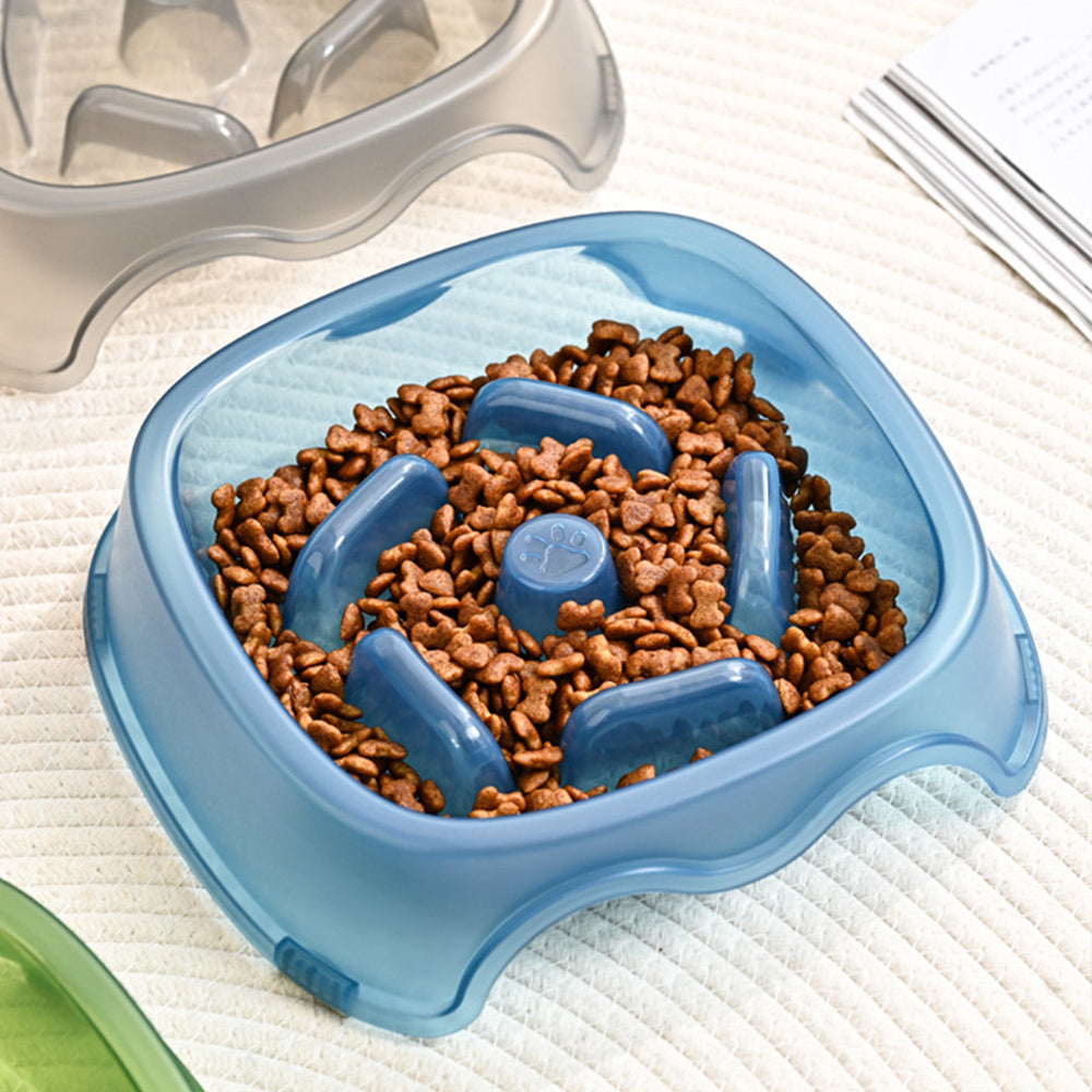 Slow Feed Anti-Choke Pet Water And Food Bowl