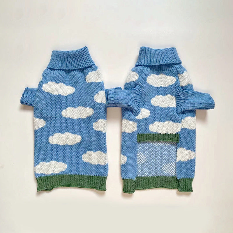 Pet Jacquard Knit Sweater Clothing For Comfort