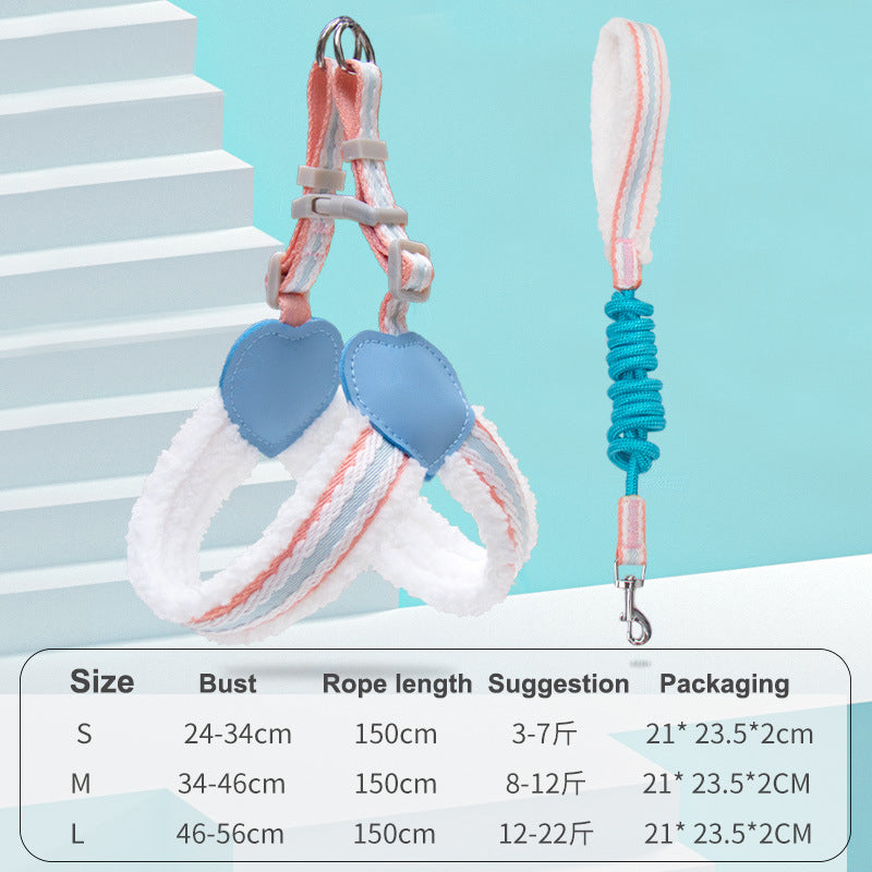 Breathable Summer Pet Harness Vest With Leash