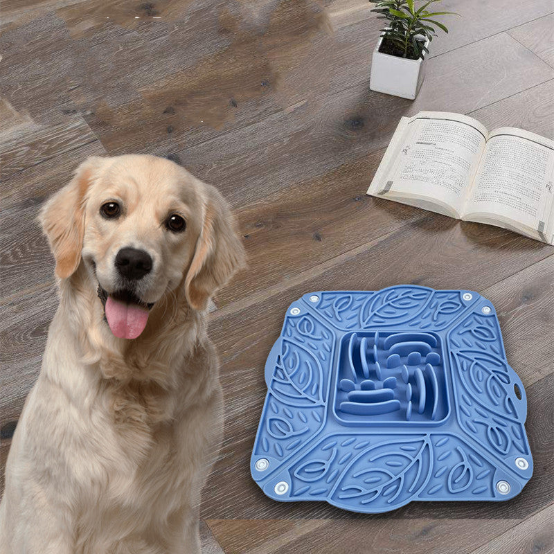 Pet Silicone Foldable Slow Feeder Bowl Multi-Functional