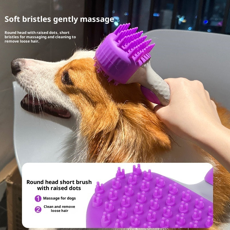 Pet Bath and Grooming Shower Brush