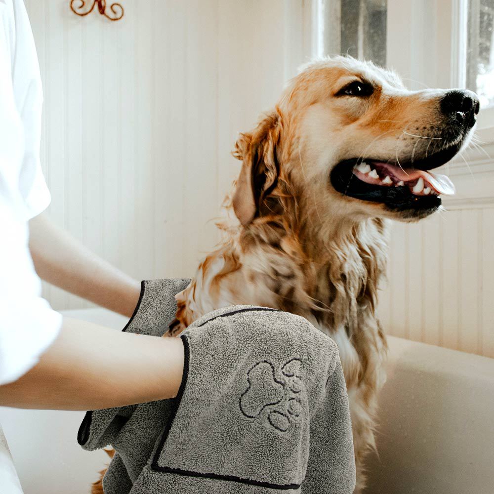 Super Absorbent Large Pet Bath Towel Robe
