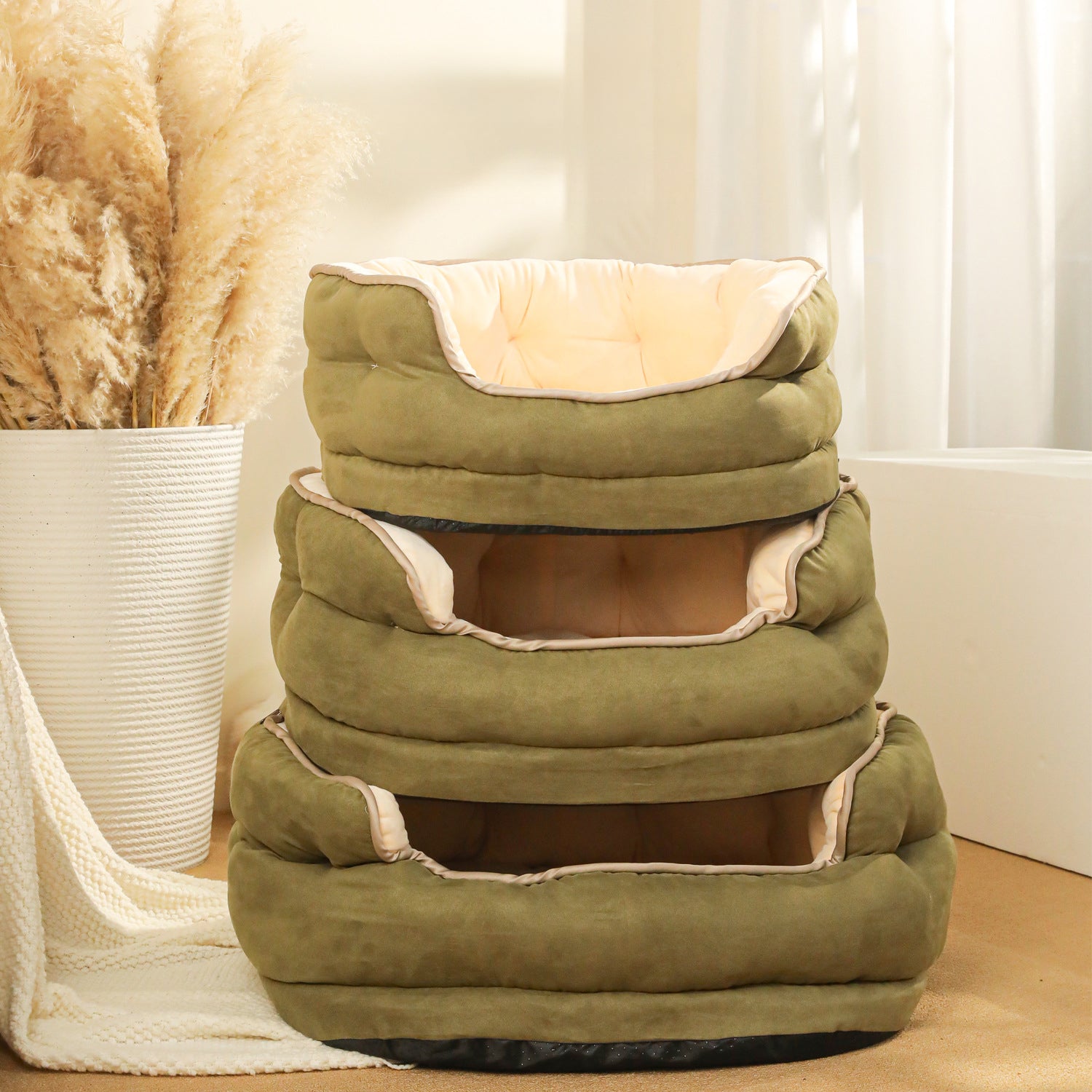 Plush Pet Sofa Bed Thickened Warm Washable Mattress