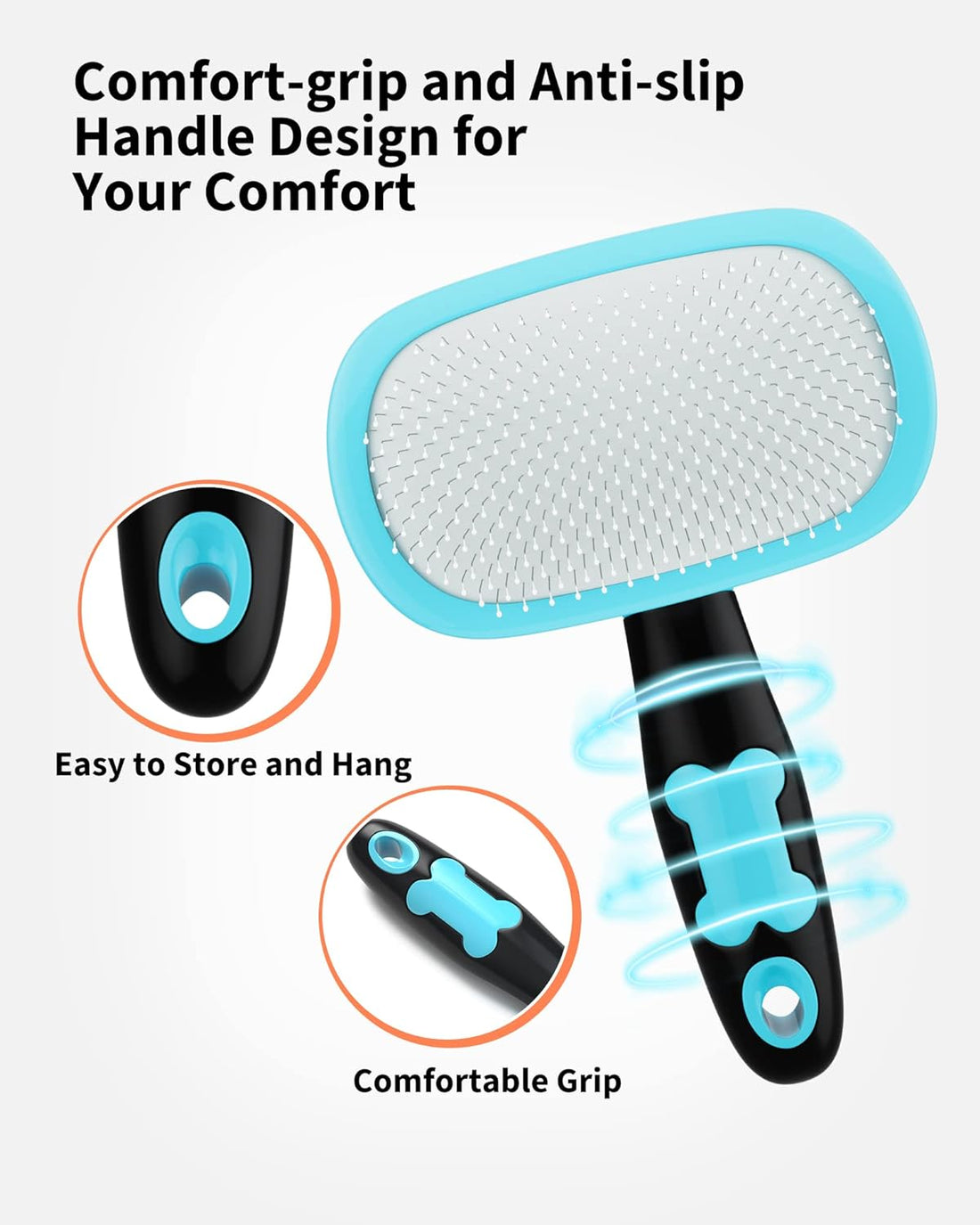 Pet Grooming Brush Shedding Hair Removal Tool