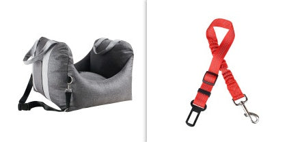 Waterproof Portable Pet Car Seat With Safety Mesh