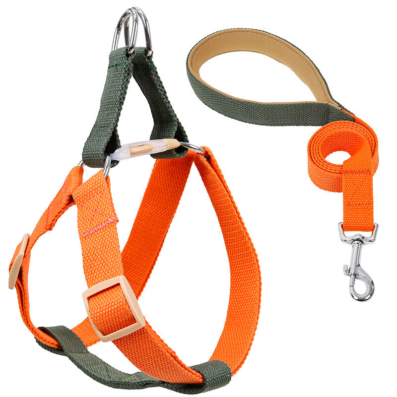 Colorful Drawstring Pet Leash With Vest Design