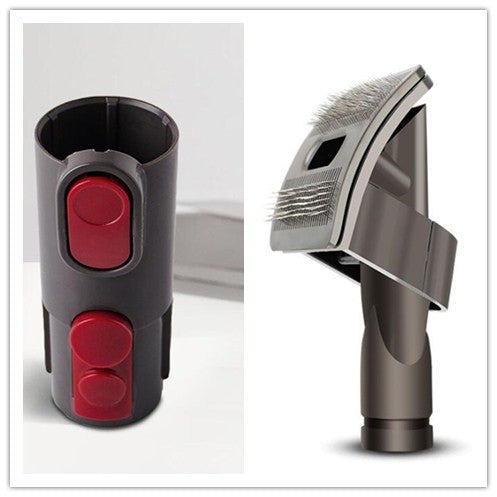 Electric Pet Grooming Brush With Vacuum Cleaner Attachment
