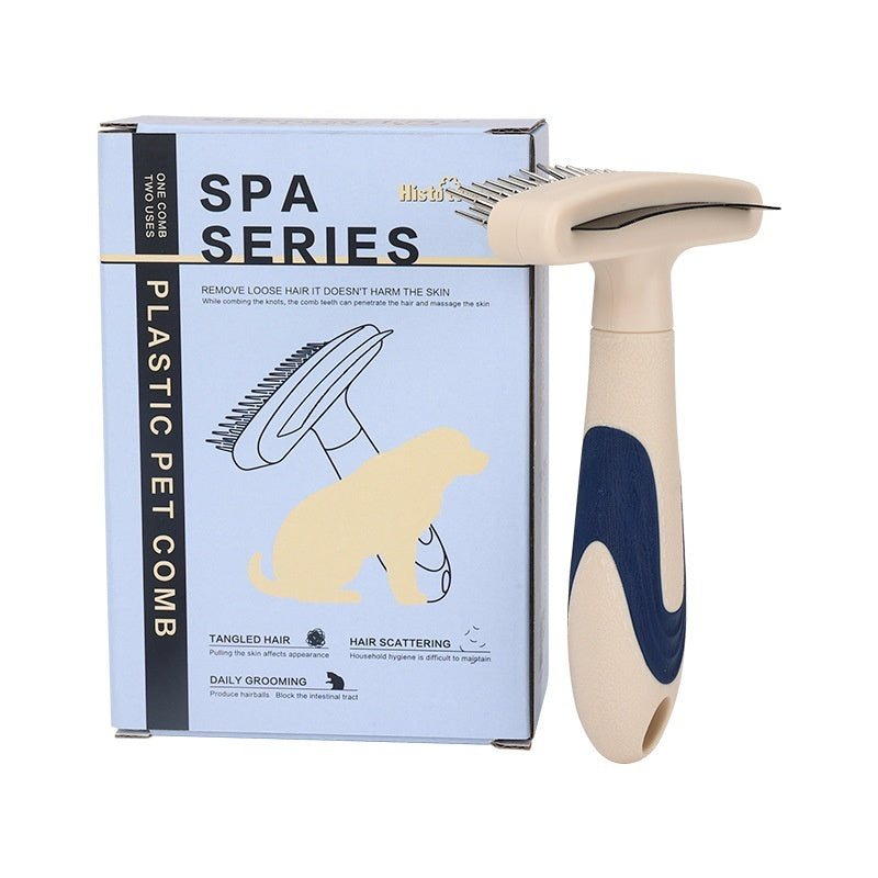 Pet Grooming Brush For Hair Removal And Detangling